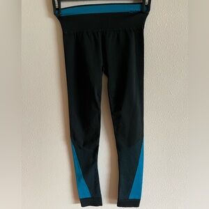 Alala Black and Blue Women's Seamless Tights Size Medium